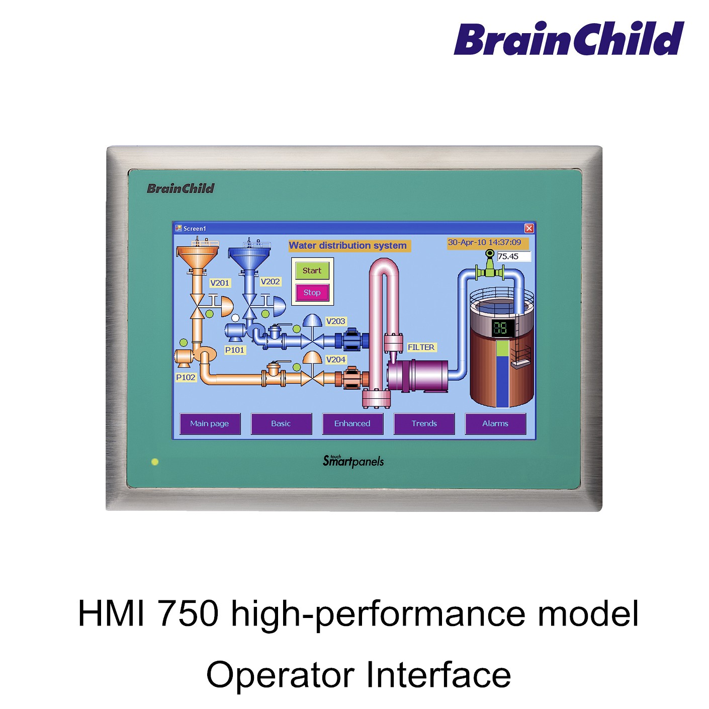 SmartPanels HMI 750 is 7” of high-performance Human Machine Interface (HMI) / Operator Interface.